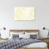 Eonard's Pond Atlas Map Canvas Afdruk (Insitu (Slaapkamer))