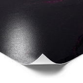 Eons in Crimson Charcoal - Het genie van de AI Foto Afdruk (Hoek)