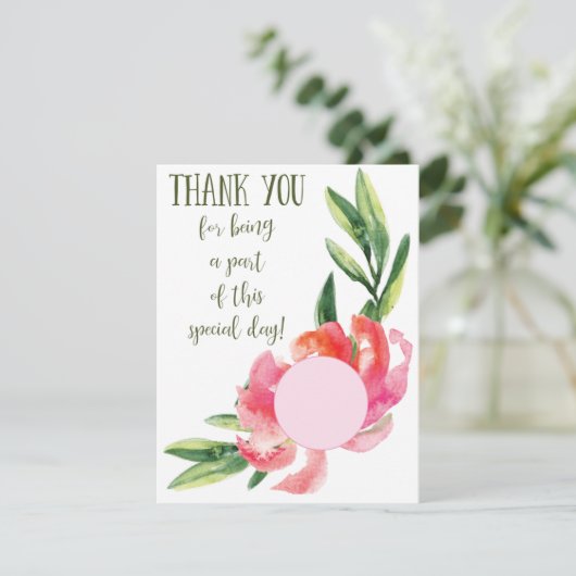 EOS lippenbalsem douche gunstkaart Bedankkaart (Staand voorkant)