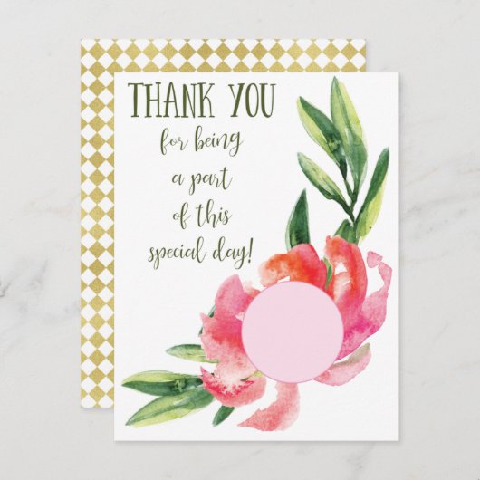 EOS lippenbalsem douche gunstkaart Bedankkaart (Voorkant / Achterkant)