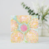 Eos Pastel Bloemenuitnodiging Kaart (Staand voorkant)