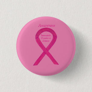Eosinofiele aandoeningen Voorlichting Ribbon Butto Ronde Button 3,2 Cm