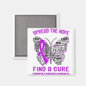 Eosinophilic Disorders Awareness Month Ribbon Gift Magneet (Voorkant / Achterkant)