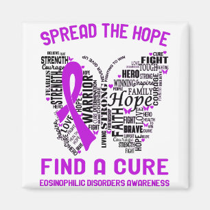 Eosinophilic Disorders Awareness Month Ribbon Gift Magneet