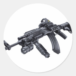 EOTech Sighted Tactical AK-47 Assault Rifle Sticke Ronde Sticker