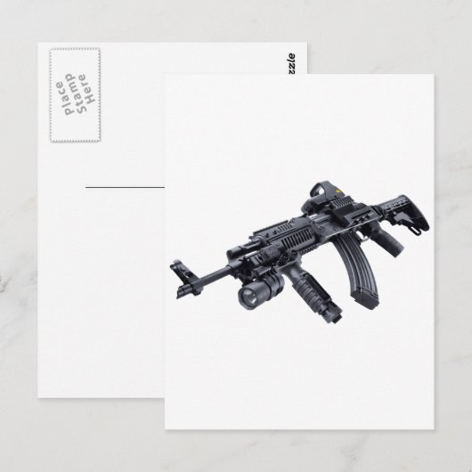 EOTech Sighted Tactitical AK-47 Assault Rifle Briefkaart (Voorkant / Achterkant)