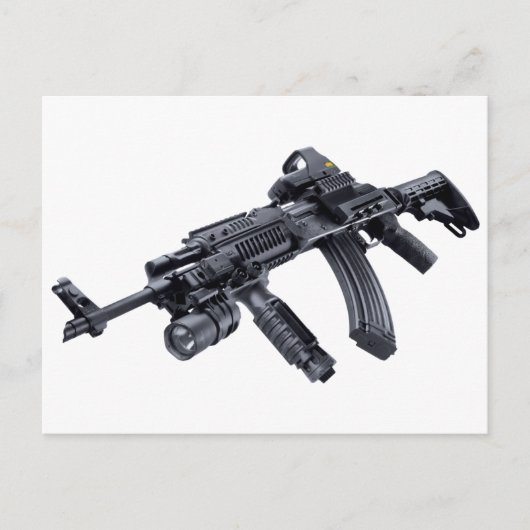 EOTech Sighted Tactitical AK-47 Assault Rifle Briefkaart (Voorkant)