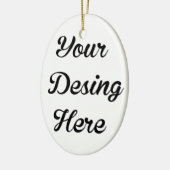 Eoval Ornament met keramische keramische keramiek (Links)