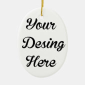 Eoval Ornament met keramische keramische keramiek (Voorkant)