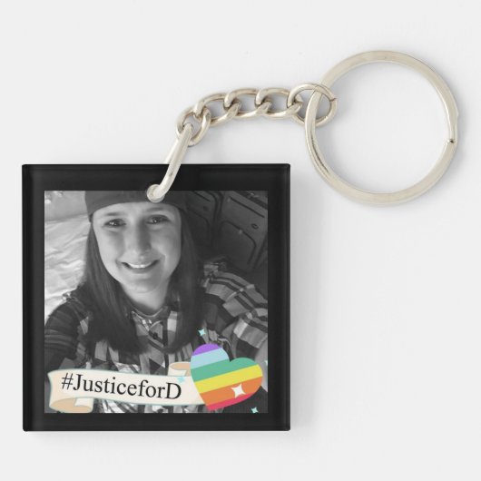 EOW / #JusticeForD Sleutelhanger (Achterkant)