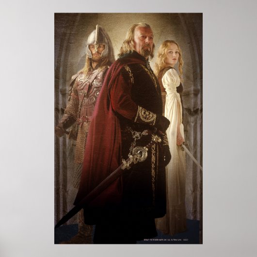 Eowyn en Theoden Poster (Voorkant)