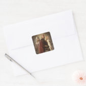 Eowyn en Theoden Vierkante Sticker (Envelop)