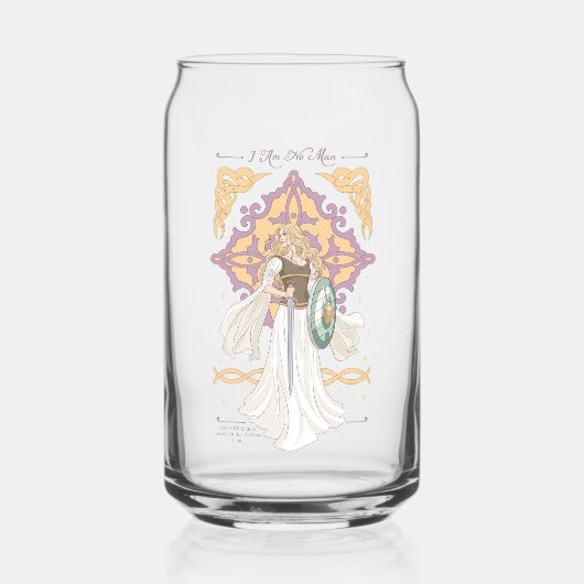 Éowyn "Ik Ben Geen Man" Gevechtsklaar Grafisch Blikvorm Glas (Voorkant)