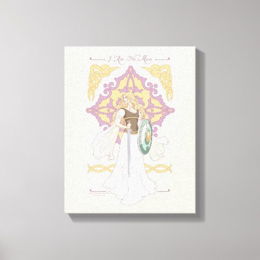 Éowyn "Ik Ben Geen Man" Gevechtsklaar Grafisch Canvas Afdruk (Voorkant)