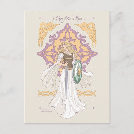 Éowyn "Ik Ben Geen Man" Gevechtsklaar Grafisch Ont Briefkaart (Voorkant)