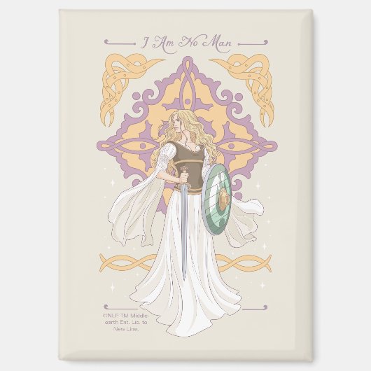 Éowyn "Ik Ben Geen Man" Gevechtsklaar Grafisch Ont Magneet (Voorkant)