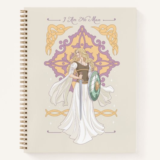 Éowyn "Ik Ben Geen Man" Gevechtsklaar Grafisch Ont Notitieboek (Voorkant)