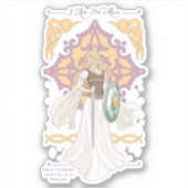 Éowyn "Ik Ben Geen Man" Gevechtsklaar Grafisch Ont Sticker (Voorkant)