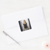 Eowyn met zwaard vierkante sticker (Envelop)