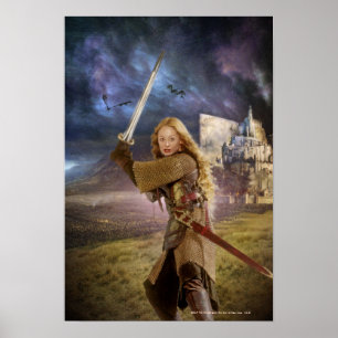 Eowyn Raises Sword Poster