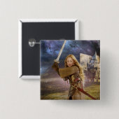 Eowyn Raises Sword Vierkante Button 5,1 Cm (Voorkant /achterkant)