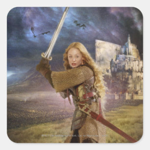 Eowyn Raises Sword Vierkante Sticker