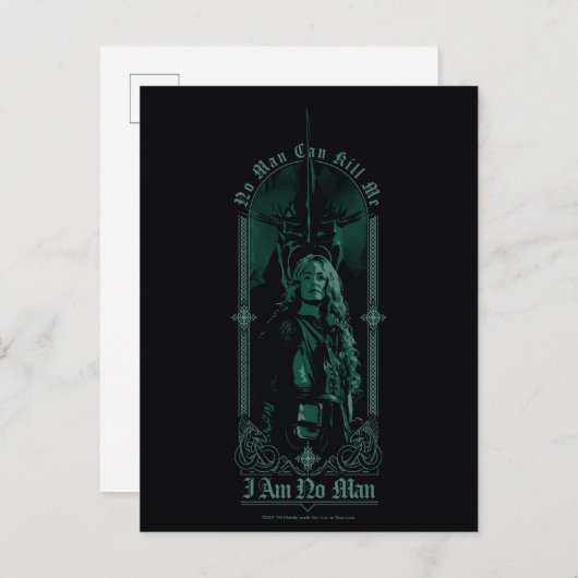 Éowyn Vs SAURON™ "I Am No Man" Rohan Graphic Briefkaart (Voorkant / Achterkant)