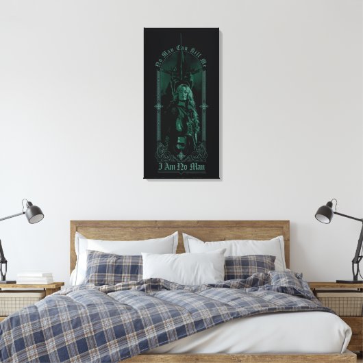 Éowyn Vs SAURON™ "I Am No Man" Rohan Graphic Canvas Afdruk (Insitu (Slaapkamer))