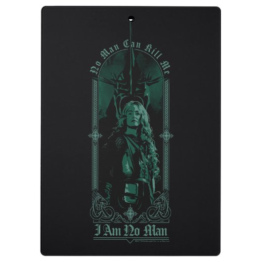 Éowyn Vs SAURON™ "I Am No Man" Rohan Graphic Klembord (Achterkant)