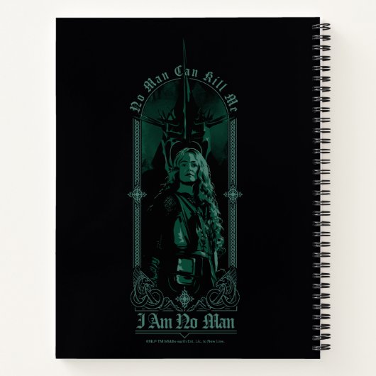 Éowyn Vs SAURON™ "I Am No Man" Rohan Graphic Notitieboek (Achterkant)