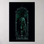Éowyn Vs SAURON™ "I Am No Man" Rohan Graphic Poster (Voorkant)