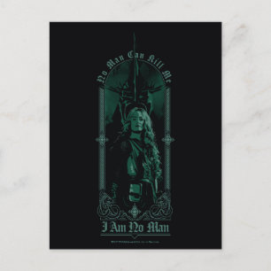 Éowyn Vs SAURON™ "Ik ben geen man" Rohan Grafisch Briefkaart