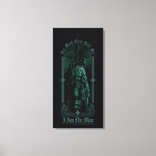 Éowyn Vs SAURON™ "Ik ben geen man" Rohan Grafisch Canvas Afdruk (Voorkant)