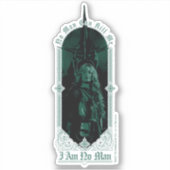 Éowyn Vs SAURON™ "Ik ben geen man" Rohan Grafisch Sticker (Voorkant)