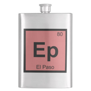 Ep - El Paso Texas Scheikunde Periodiek Systeem Sy Heupfles