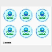 EPA ENVIRONMENTAL PROTECTION AGENCY RONDE STICKER (Vel)
