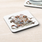 Epagneul Breton, Brittany Spaniel Bier Onderzetter (Linkerzijde)