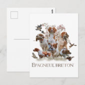 Epagneul Breton, Brittany Spaniel Briefkaart (Voorkant / Achterkant)