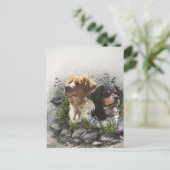 Epagneul Breton, Brittany Spaniel Briefkaart (Staand voorkant)