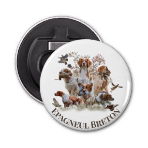 Epagneul Breton, Brittany Spaniel Button Flesopener