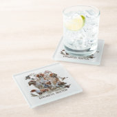 Epagneul Breton, Brittany Spaniel Glazen Onderzetter (Schuin)