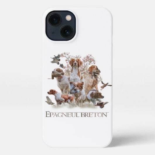 Epagneul Breton, Brittany Spaniel iPhone Hoesje (Achterkant)