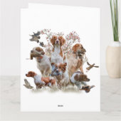 Epagneul Breton, Brittany Spaniel Kaart (Achterkant)