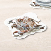 Epagneul Breton, Brittany Spaniel Kartonnen Onderzetters (Gekanteld)