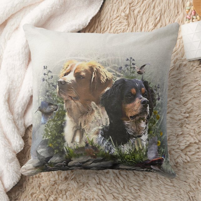 Epagneul Breton, Brittany Spaniel Kussen (Deken)