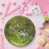 Epagneul Breton, Brittany Spaniel Papieren Bordje (Feest)