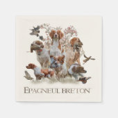 Epagneul Breton, Brittany Spaniel Servet (Voorkant)