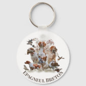 Epagneul Breton, Brittany Spaniel Sleutelhanger (Voorkant)