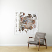 Epagneul Breton, Brittany Spaniel Tapestry Wandkleed (In Situ (horizontaal))