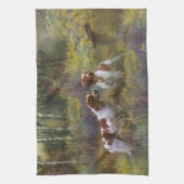 Epagneul Breton, Brittany Spaniel Theedoek (Verticaal)